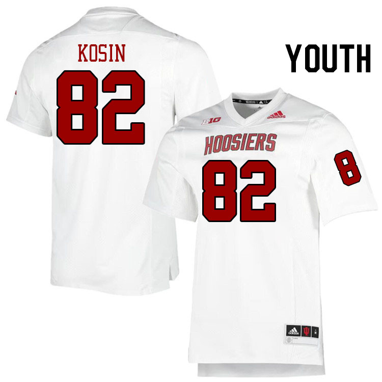 Youth #82 Brody Kosin Indiana Hoosiers College Football Jerseys Stitched-Retro White